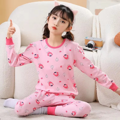 Conjunto de Pijama Infantil Suave de Algodón | Ropa de Dormir Cómoda para Niños y Niñas