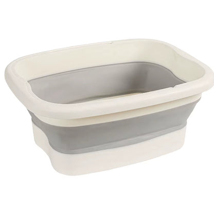 Cubo de masaje portátil para baño de pies, fácil de guardar, bañera plegable para relajarse y aliviar el dolor.