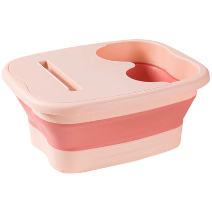 Cubo de masaje portátil para baño de pies, fácil de guardar, bañera plegable para relajarse y aliviar el dolor.