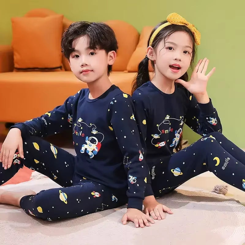 Conjunto de Pijama Infantil Suave de Algodón | Ropa de Dormir Cómoda para Niños y Niñas