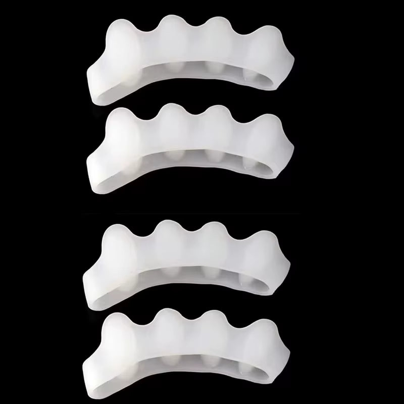 2Pc Silicone Toe Separator Fingers Feet Toe Spreader Hallux Valgus Bunion Corrector Toe Straightener Corrector Finger Separators