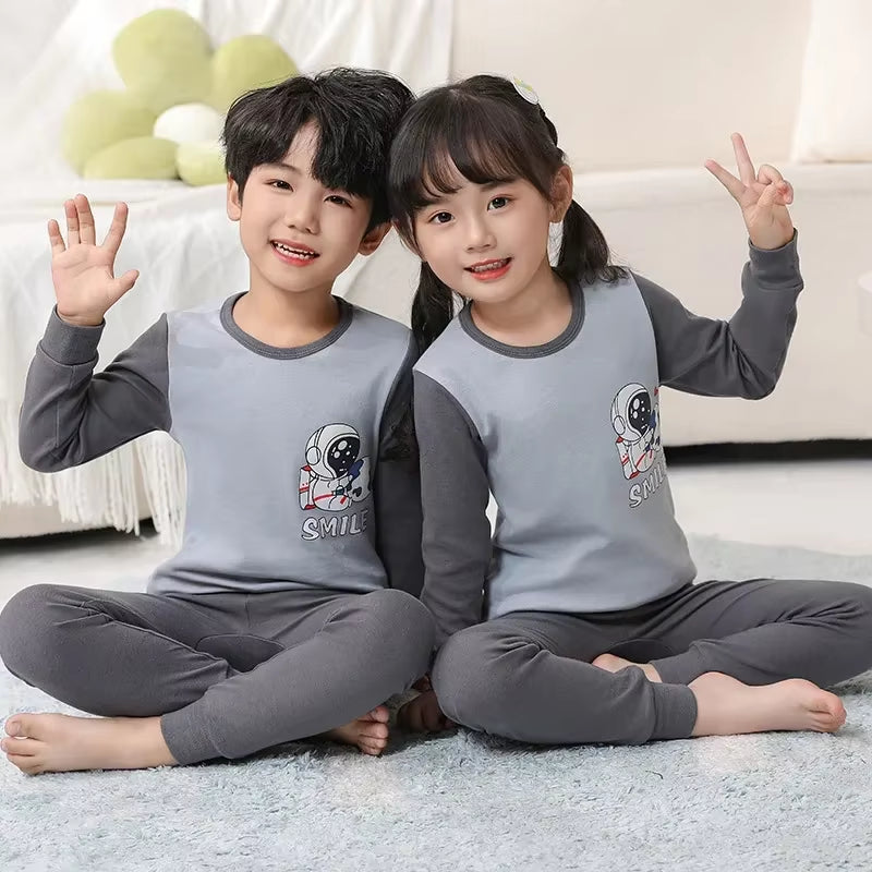 Conjunto de Pijama Infantil Suave de Algodón | Ropa de Dormir Cómoda para Niños y Niñas
