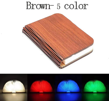 Lámpara Plegable LED Tipo Libro RGB Recargable USB