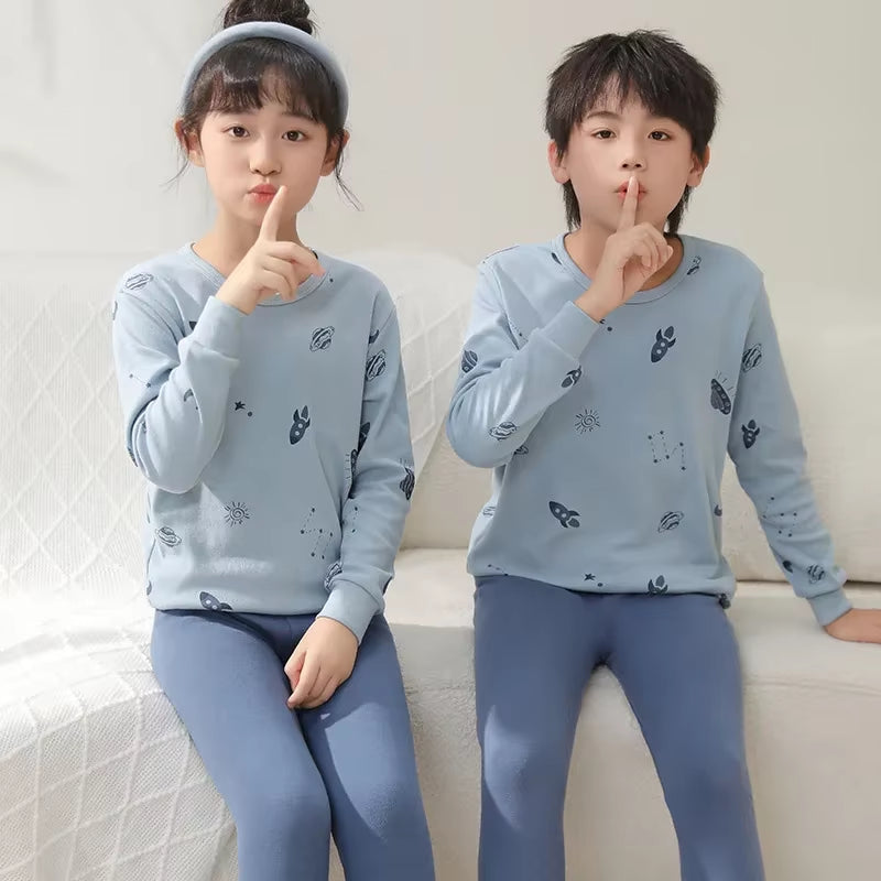Conjunto de Pijama Infantil Suave de Algodón | Ropa de Dormir Cómoda para Niños y Niñas