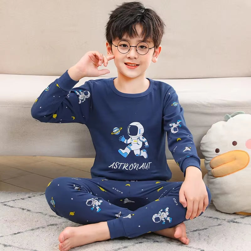 Conjunto de Pijama Infantil Suave de Algodón | Ropa de Dormir Cómoda para Niños y Niñas