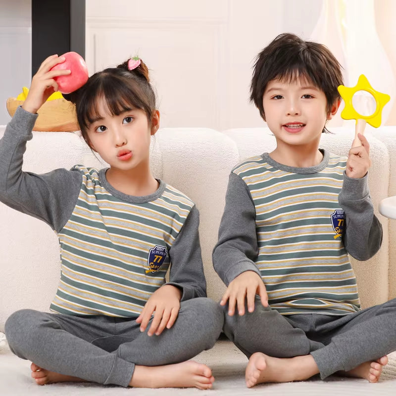 Conjunto de Pijama Infantil Suave de Algodón | Ropa de Dormir Cómoda para Niños y Niñas