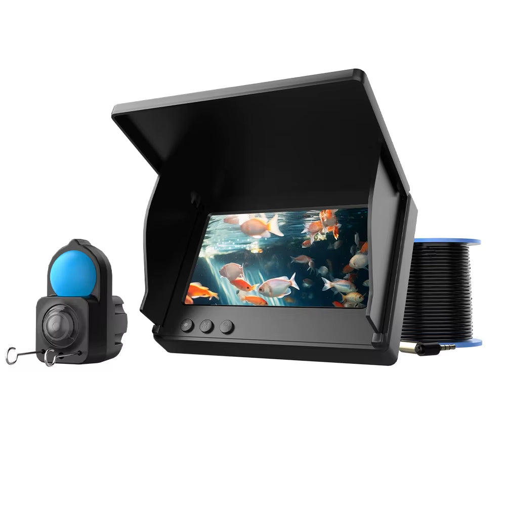 Portable Fish Depth Finder Water Handheld 1080P 4.3 Inch LCD Fish Finder Underwater 120° Fishing Camera with Night Vision